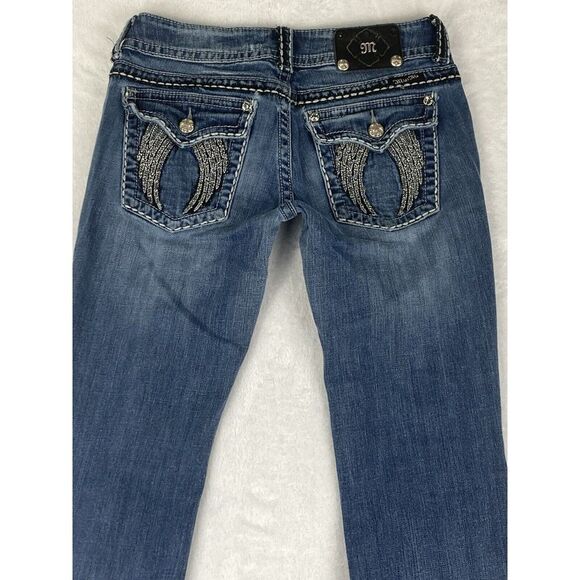 Miss Me Jeans Women's Bootcut Medium Wash Blue Low Rise Jeans Size 29 - Picture 10 of 15